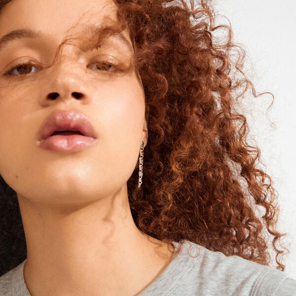 SENSE øreringe sølvbelagt