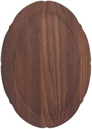 TRAY OVAL DARK BROWN SILHOUETTE