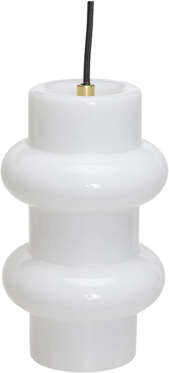 Pilule Pendant Double Shiny White