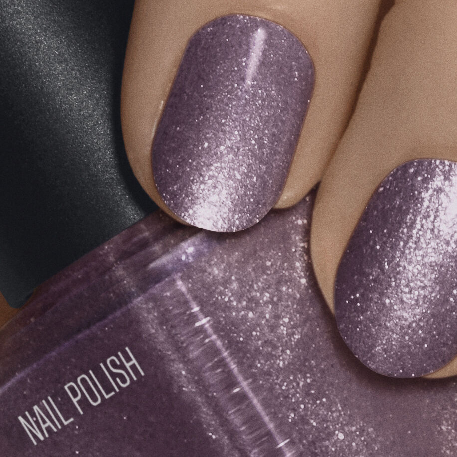 Nail Polish Purple Glitter