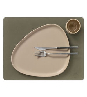 Table Mat Square L Nupo Army Green