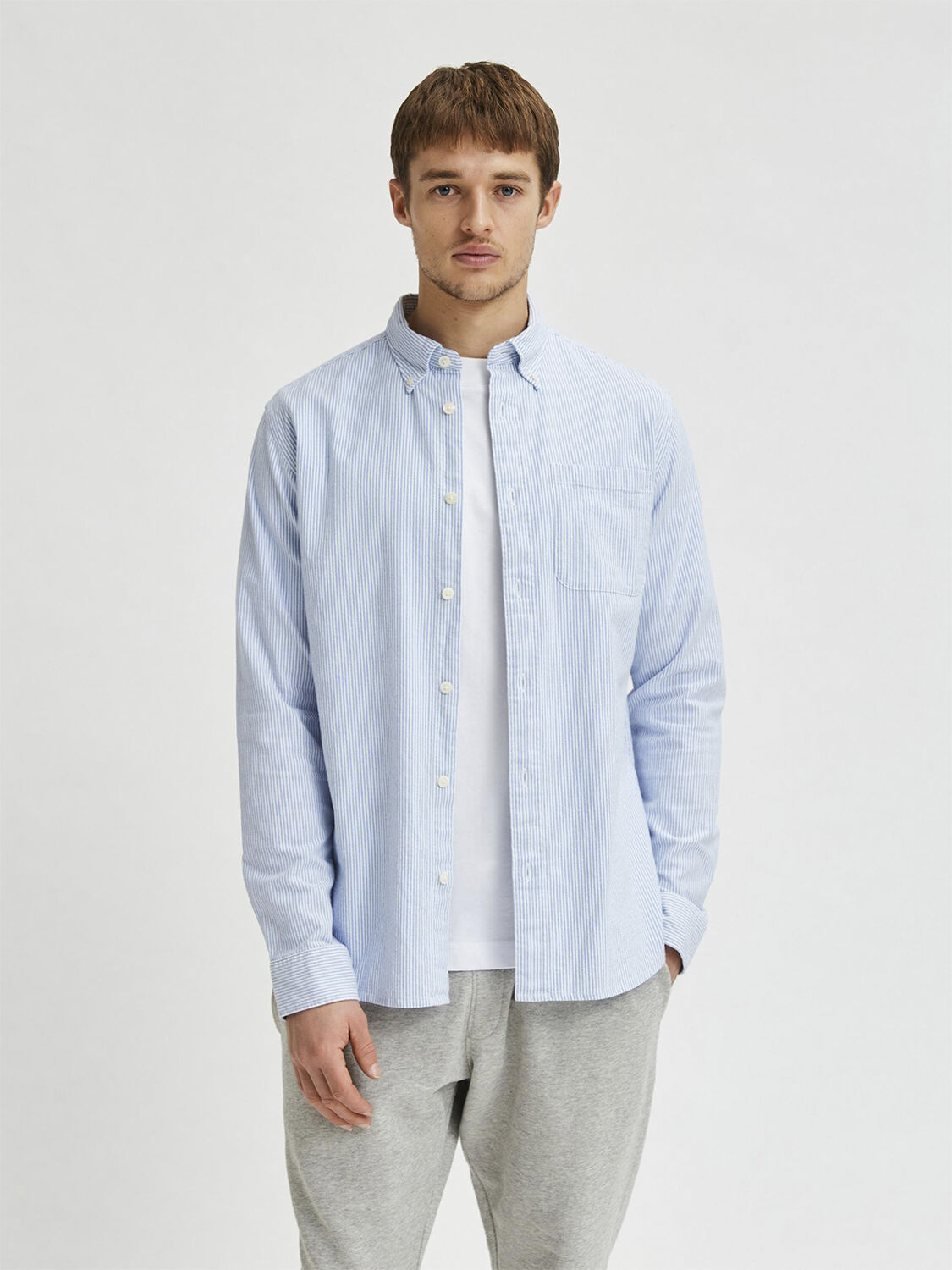 SLHREGRICK-OX FLEX SHIRT LS S NOOS