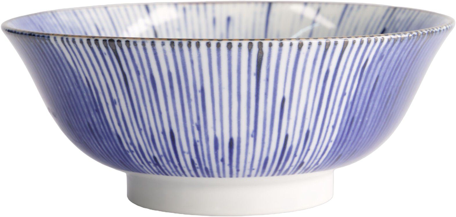 Mino Blue Mixed Bowls Ramen 19x8cm Hanabi 21603 6/36