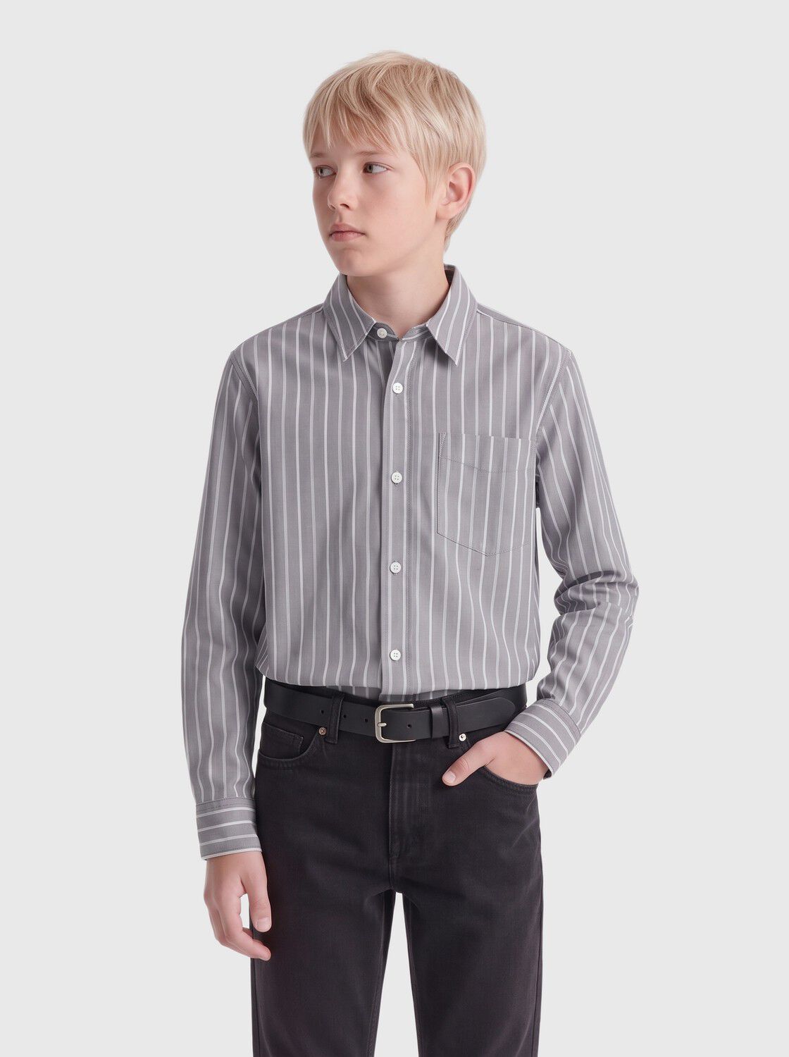 Osjbury Stripe Poplin Shirt Rlx Jr