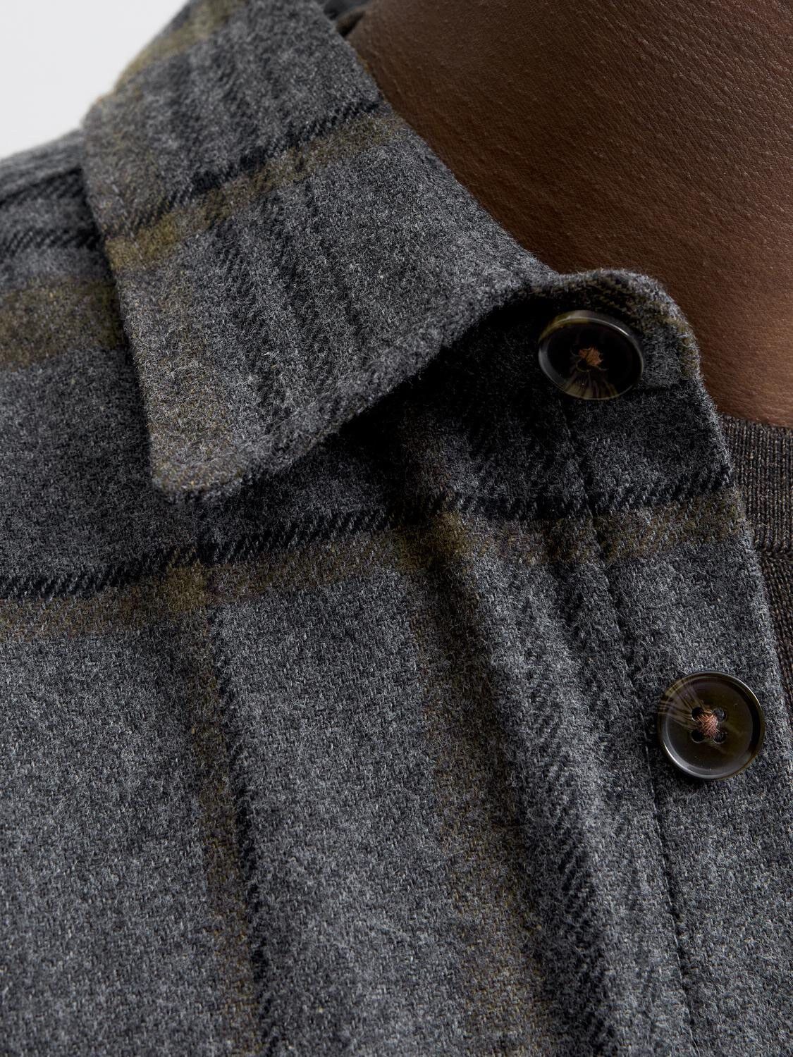 JPRRAYLE MELANGE CHECK L/S OVERSHIR