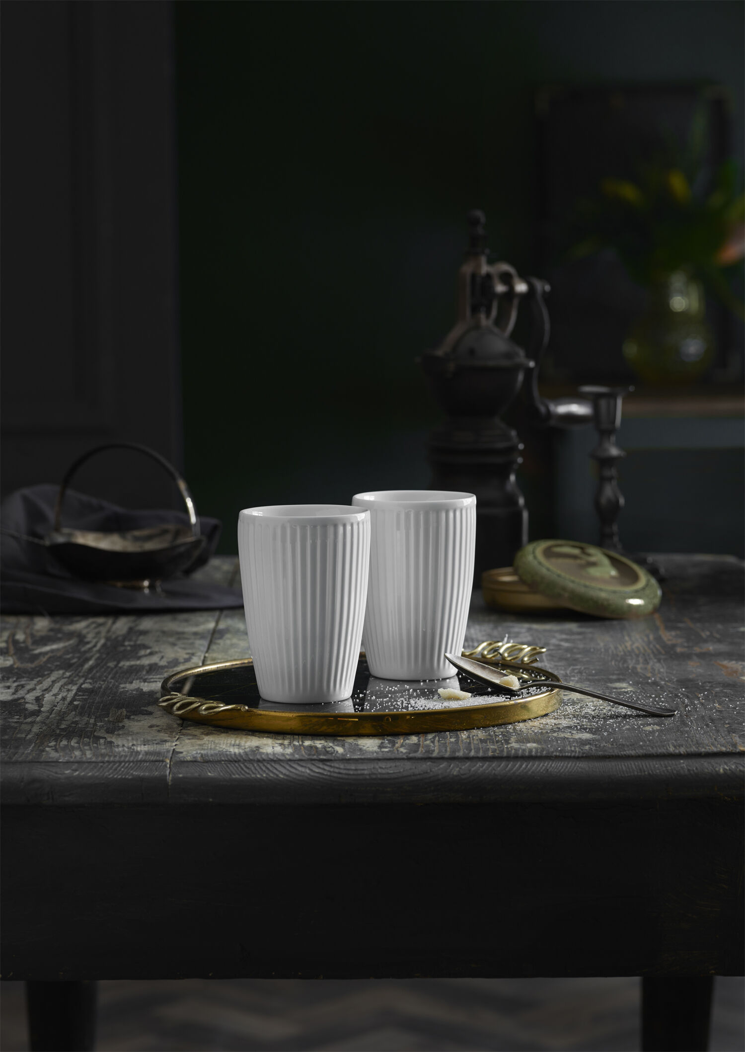 "Termosmugg Pliss&Atilde;&copy; 25 cl 8 x 12 cm 2 st Vit"