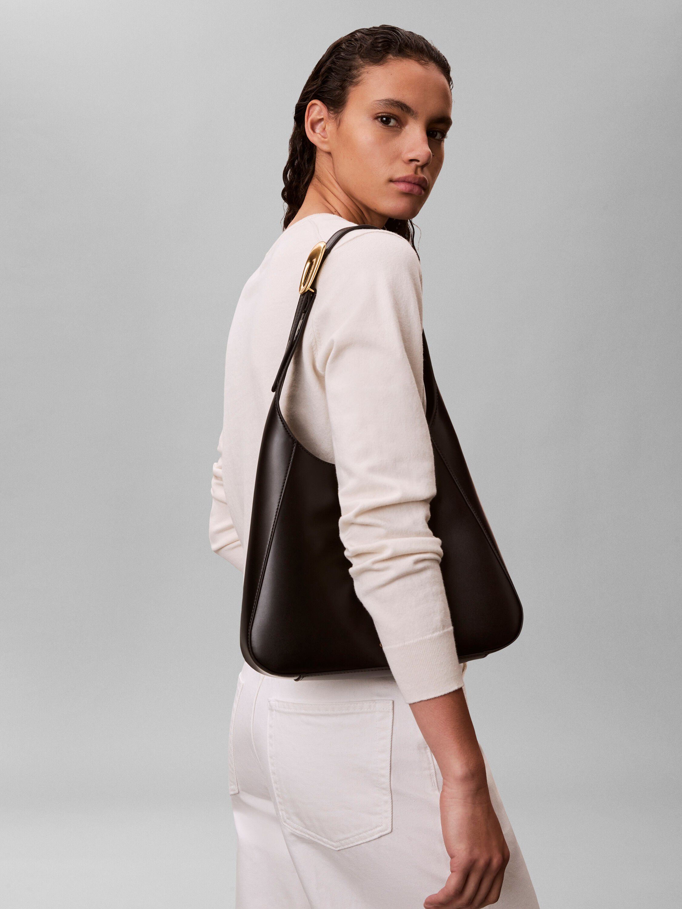 Engraved Medium Shoulder Bag