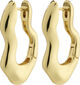 LOULIA recycled wavy earrings gold-plated