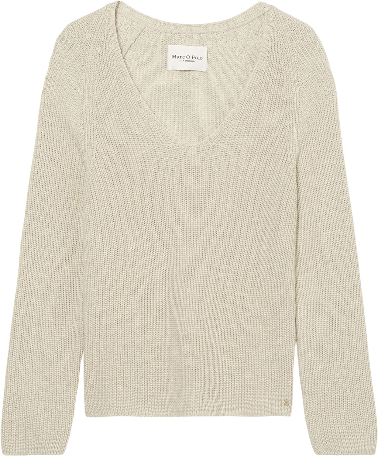 Cotton Pullover, V-neck