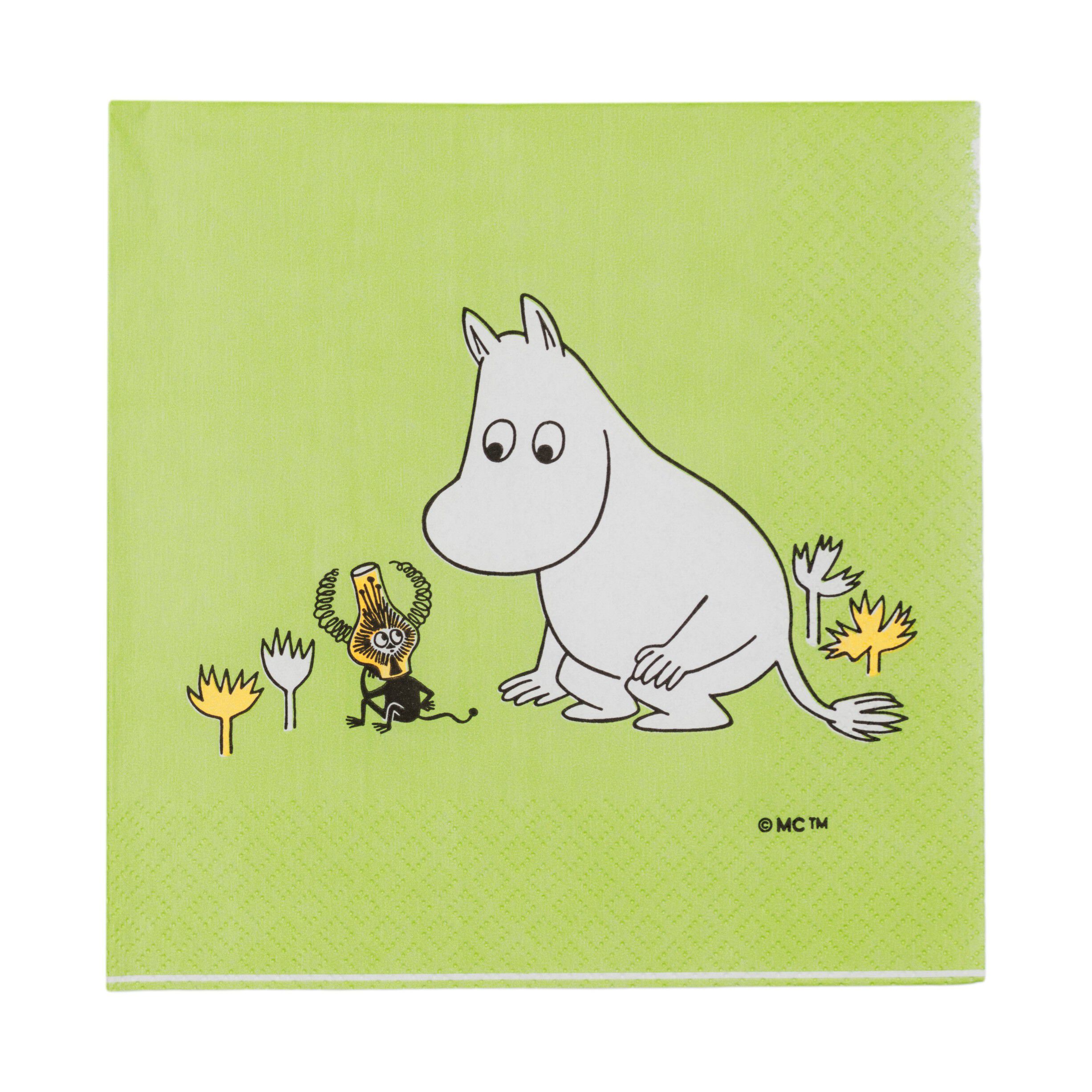 Moomin paper napkin 33cm Moomintroll