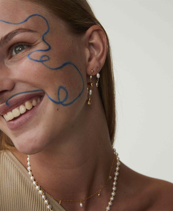 Pebble petite øreringe