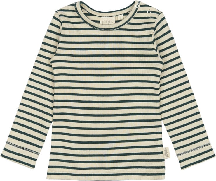 T-shirt L/S Modal Striped