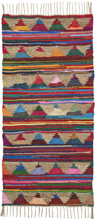 Pyramid Chindi Rug