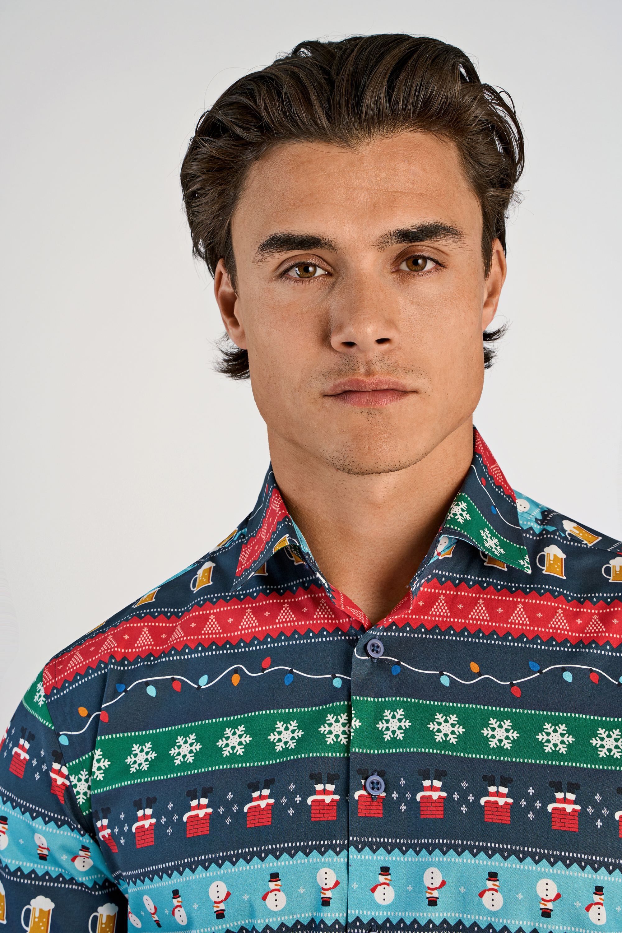 AOP Christmas shirt L/S