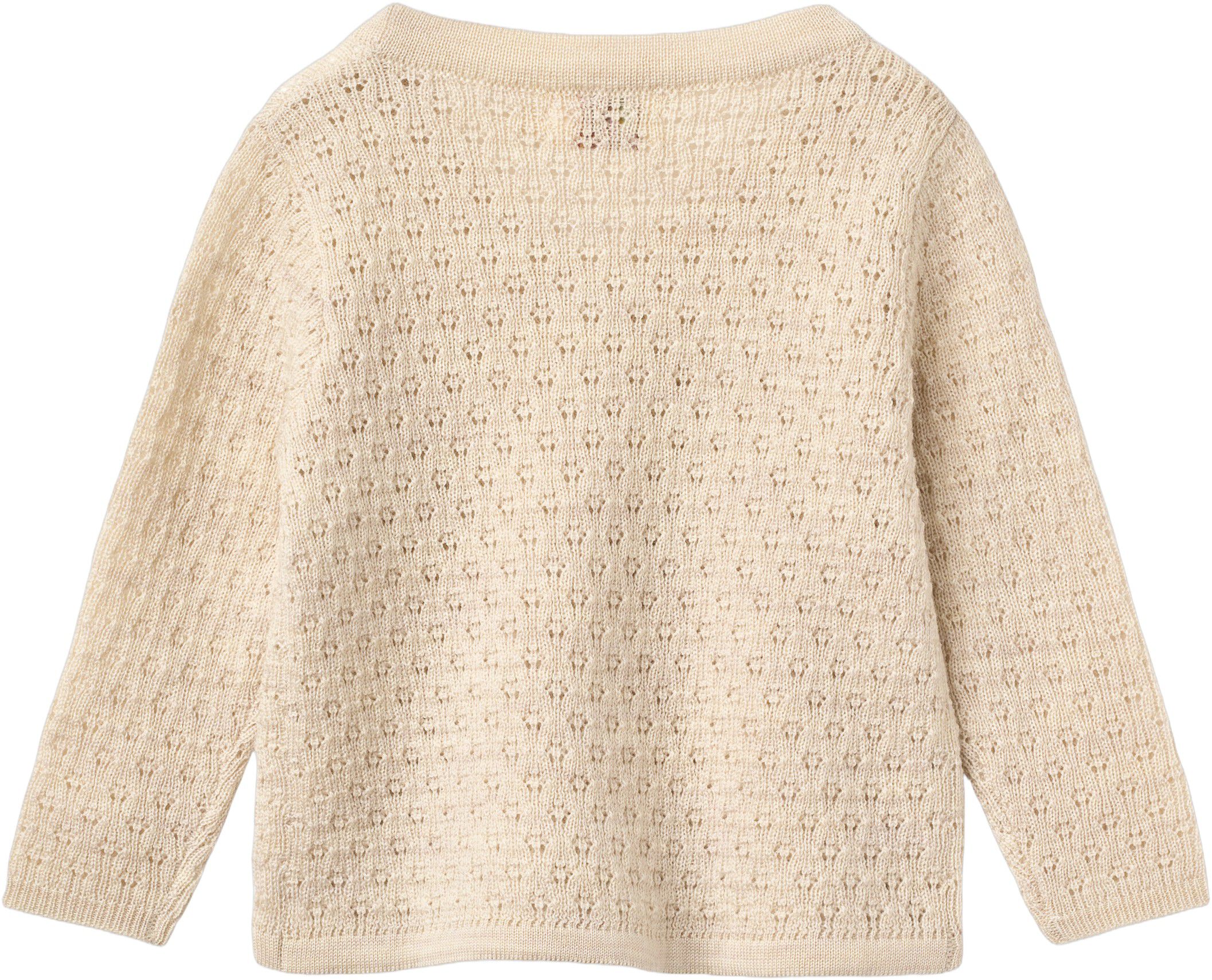 Merino Pattern Baby Cross-Over Cardigan