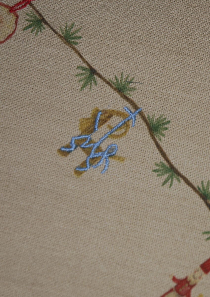 Hammersh&oslash;i Christmas Juletr&aelig;st&aelig;ppe &Oslash;130 cm sand