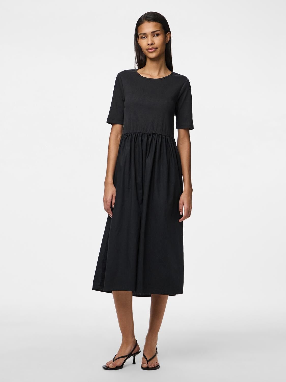 PCTONYA SS MIDI DRESS WVN