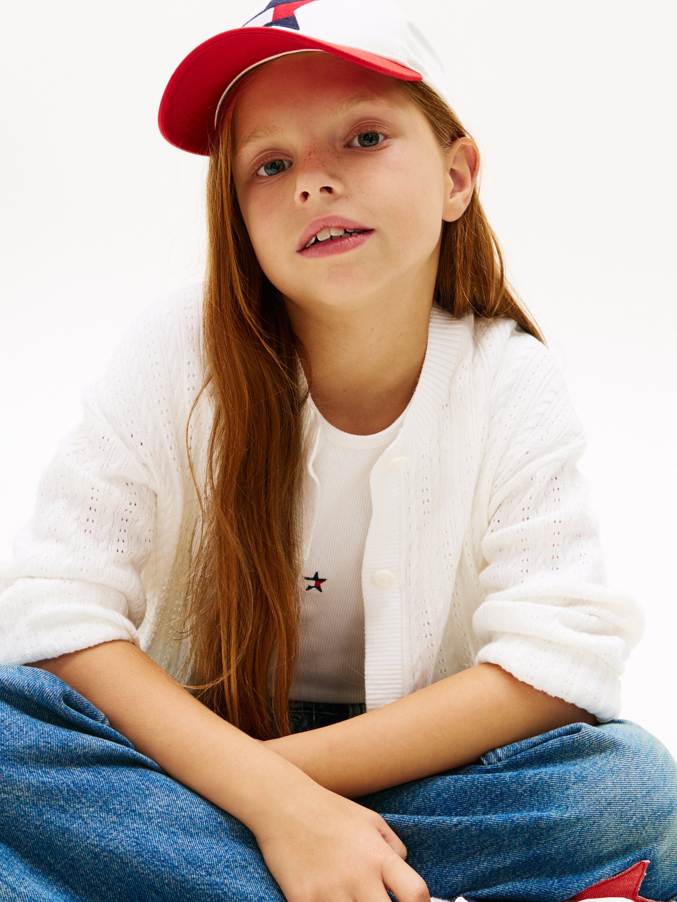 POINTELLE CABLE CARDIGAN