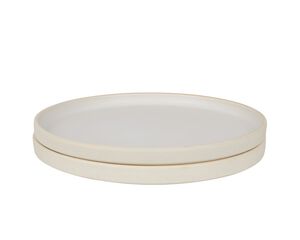 Otto Ceramic Plate Set of Two | Natural | Large