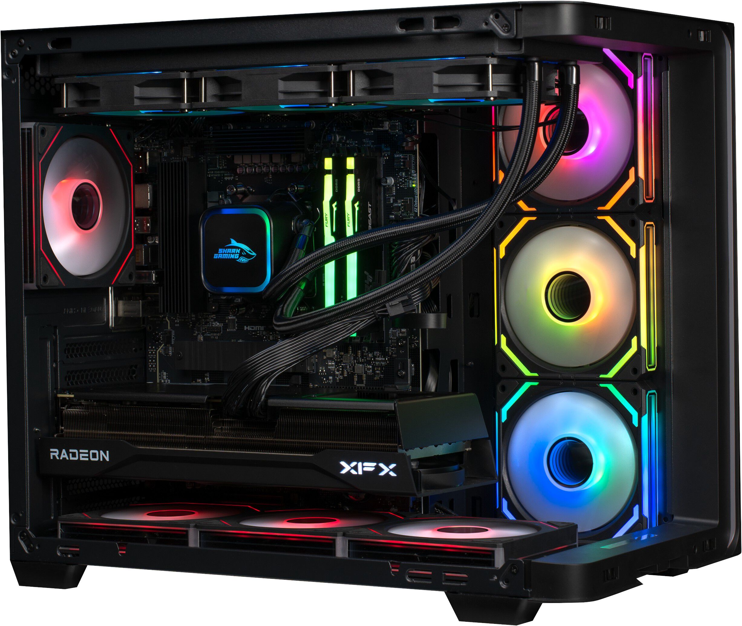 Shark Deep Blue 9070 XT Gaming PC
