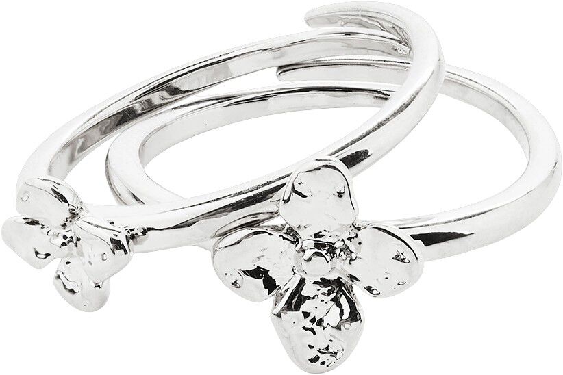 SANINE gift set, rings & earstuds, silver-plated