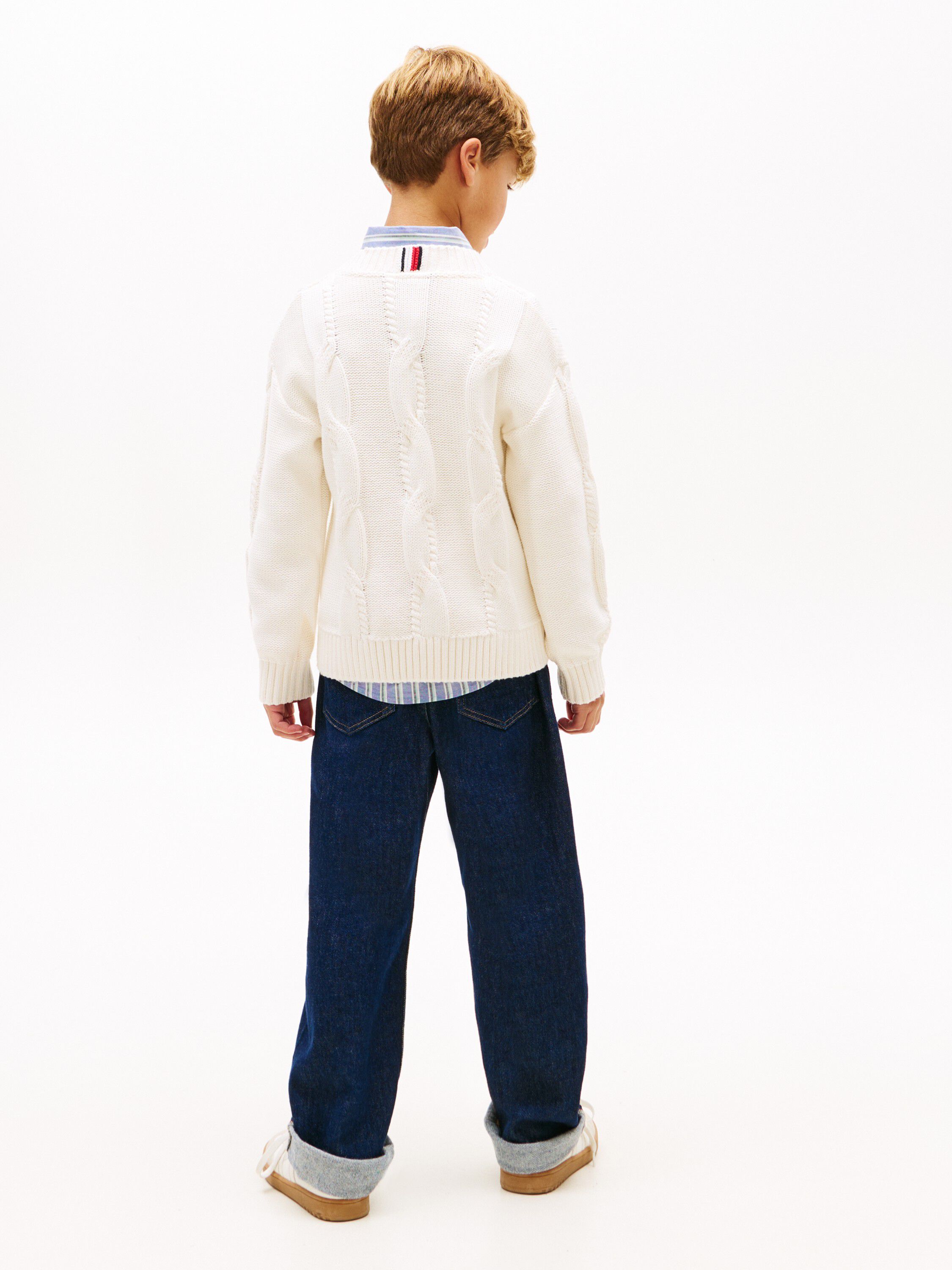 Festive Chain Cable Knit Jumper