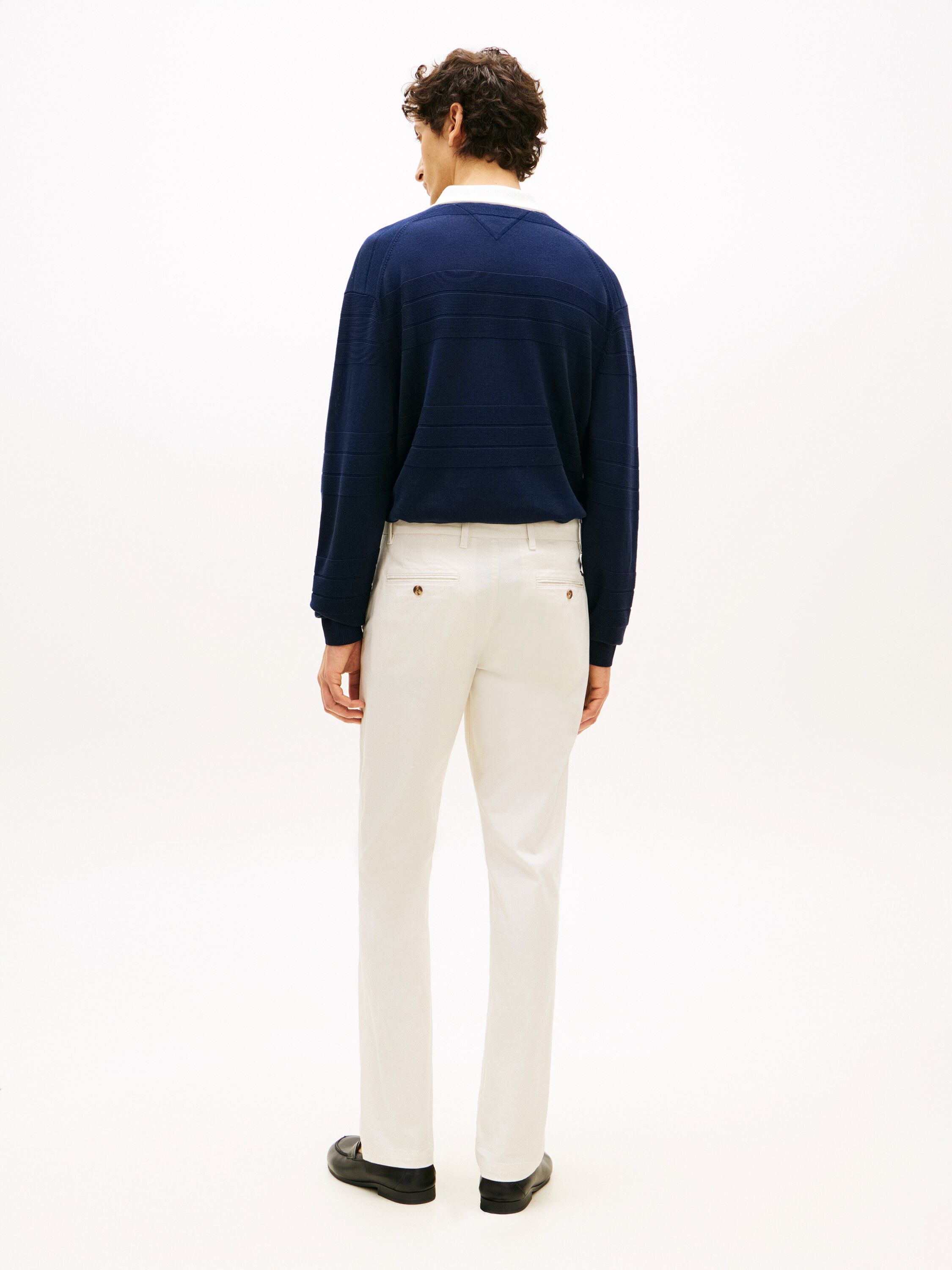 Denton Micro Print Straight Leg Chinos