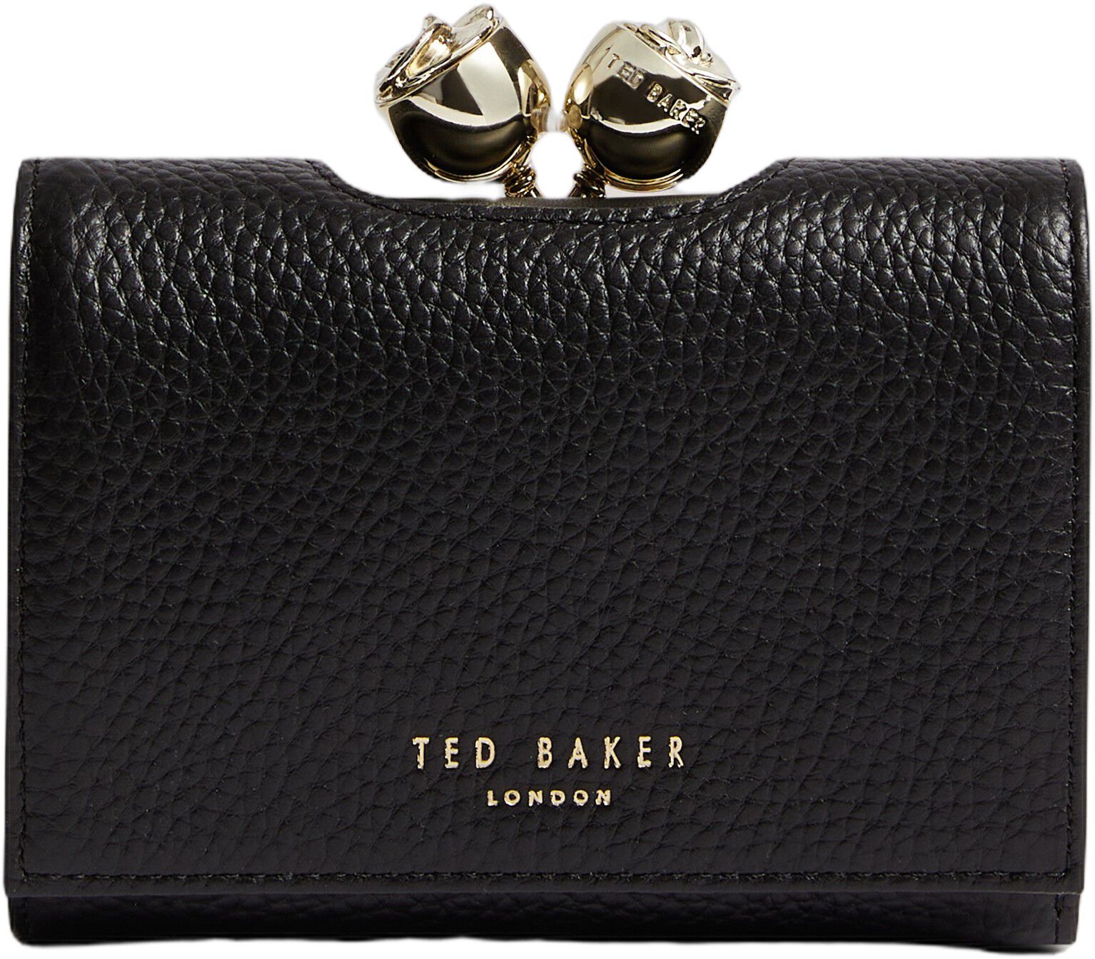 ROOSA Rose Detail Leather Small Bob