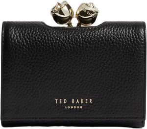 ROOSA Rose Detail Leather Small Bob