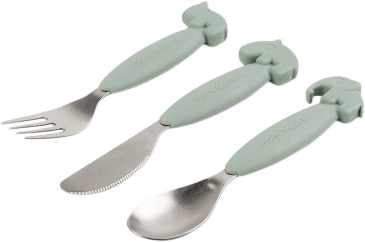 Easy-grip bestiks&aelig;t Deer friends Gr&oslash;n