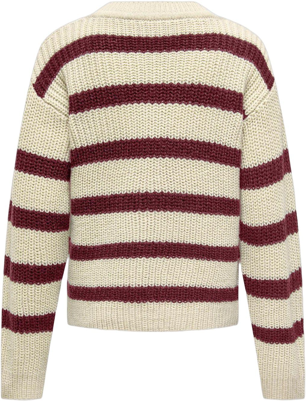 KOGJUSTY L/S STRIPE PULLOVER KNT NO