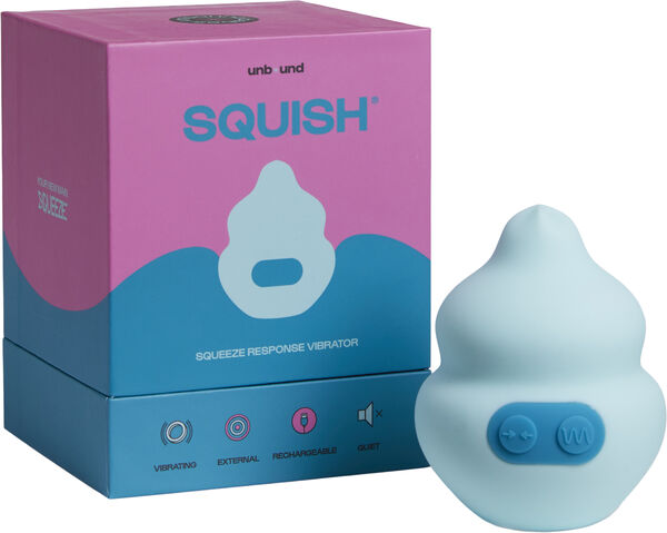 Squish Klitoris Vibrator - Aqua