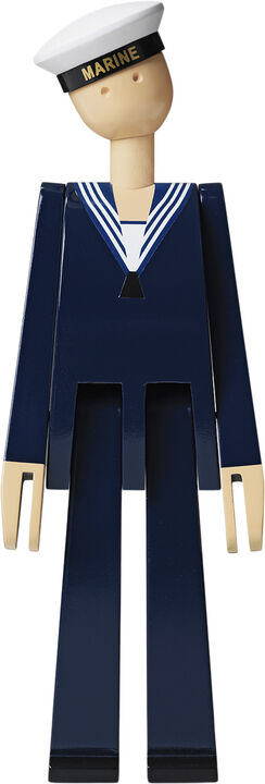 Marine mørk blå/hvid