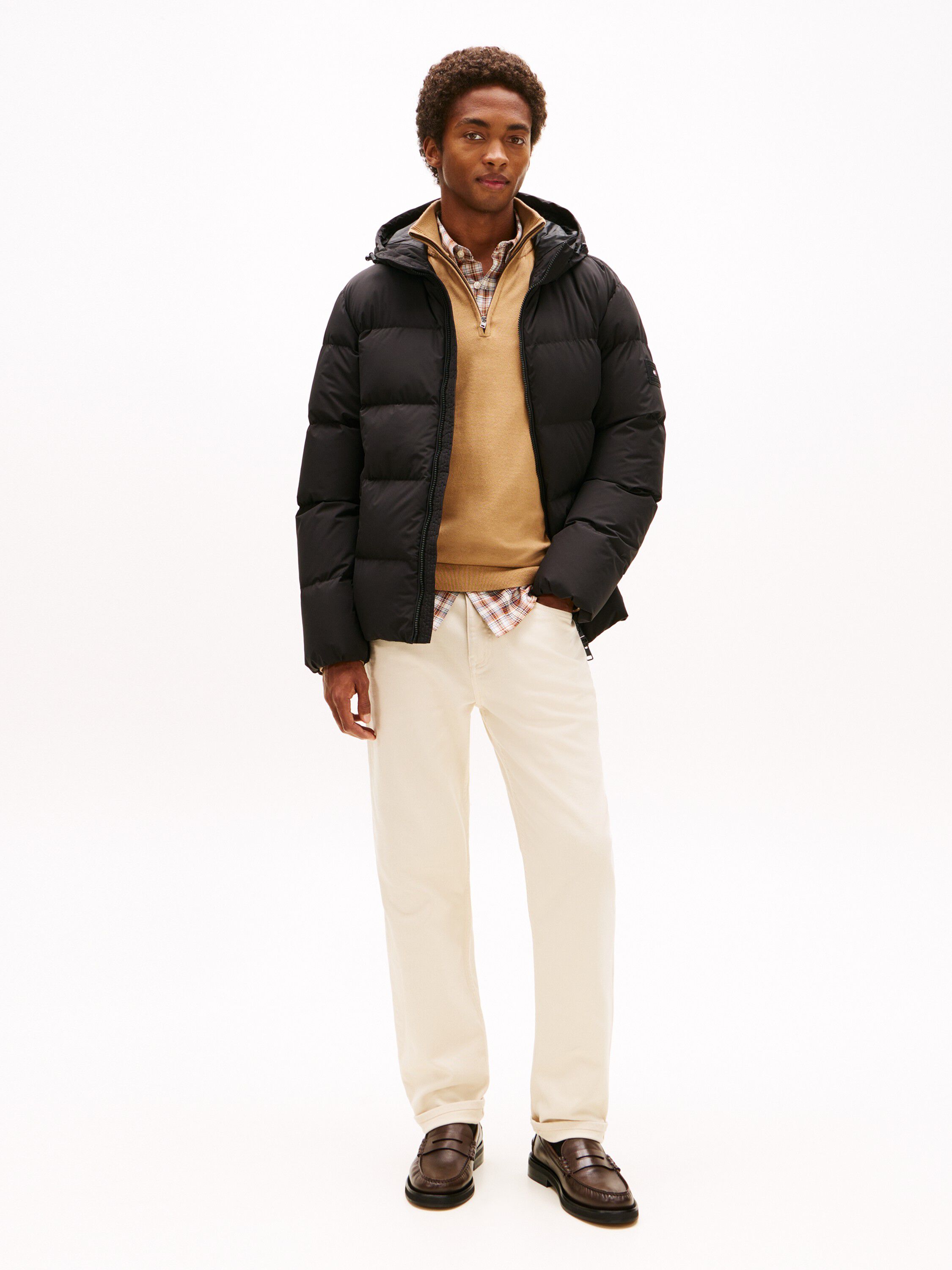 DOWN HOODED PUFFER JKT