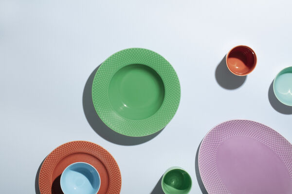 Rhombe Krus 33 cl grøn porcelæn