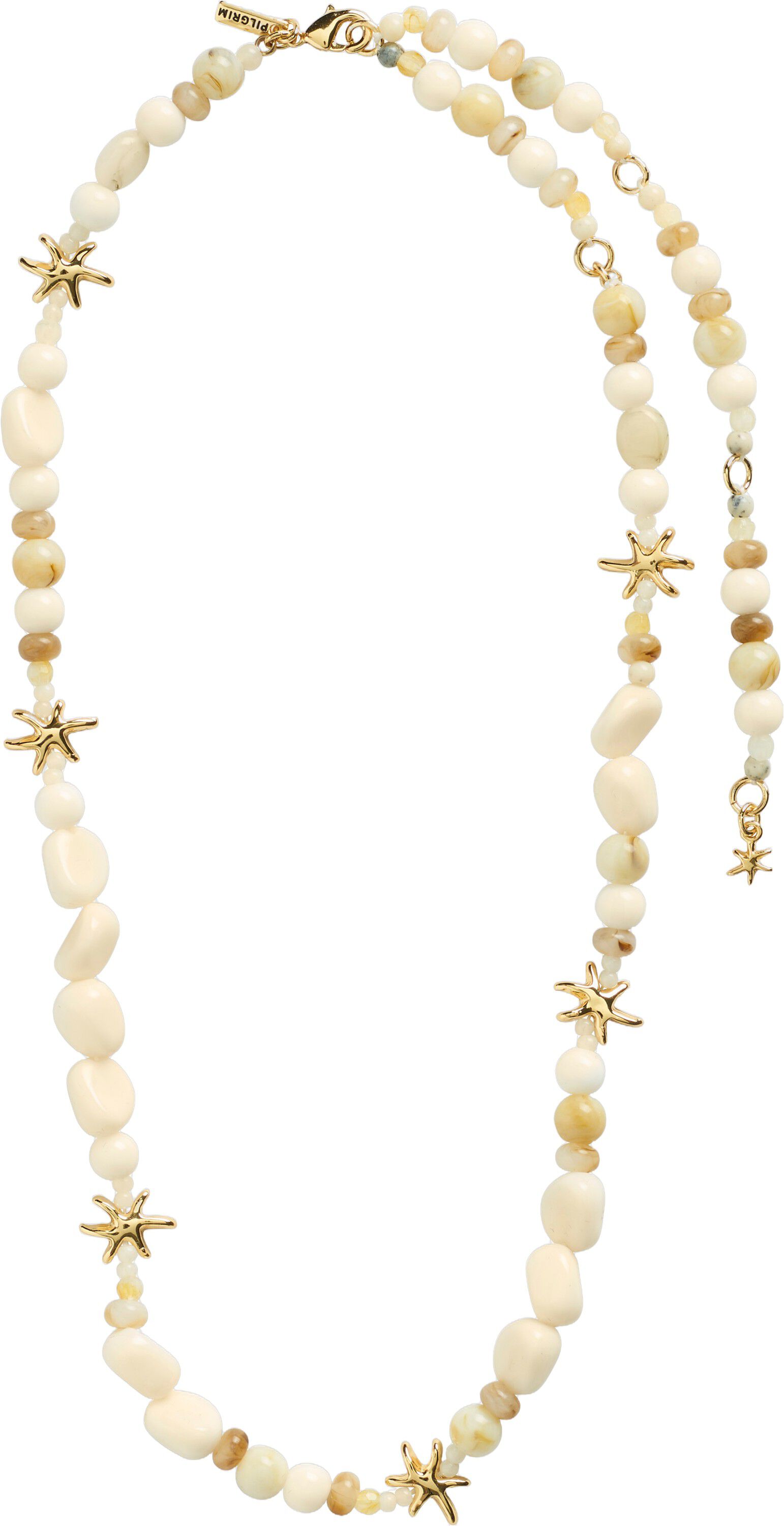 PRISM necklace white/gold-plated