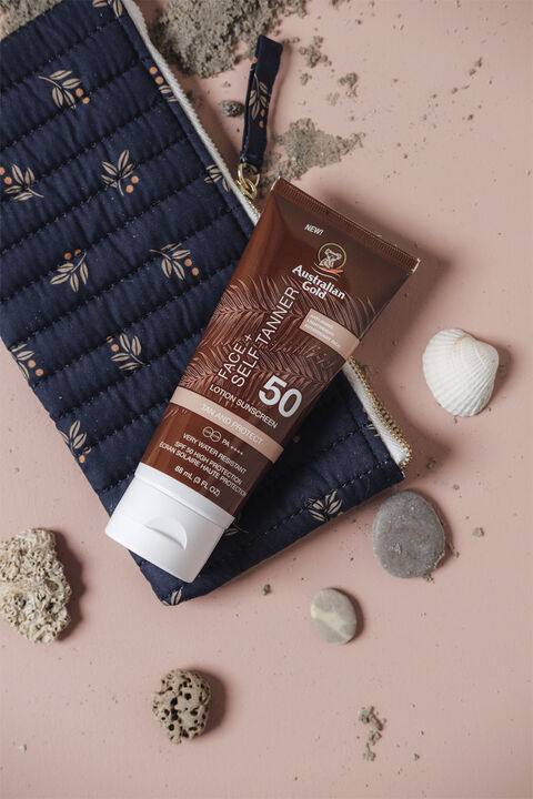 Instant Bronzer Face med selvbruner SPF 50