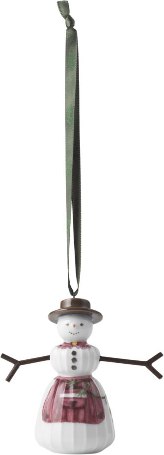 Hammersh&oslash;i Christmas Sn&oslash;kone hengende H9 hvit m. deko