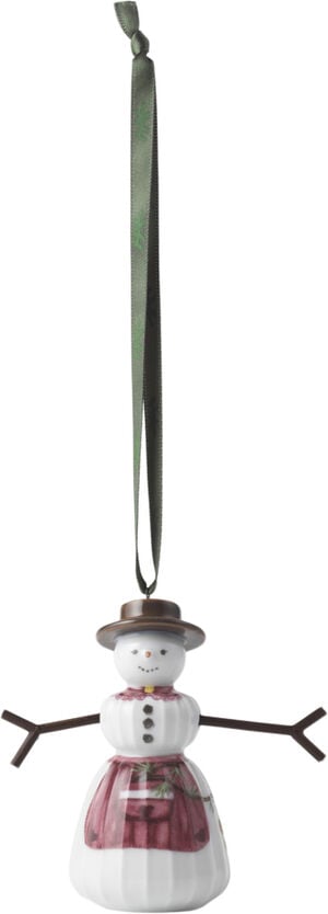 Hammersh&oslash;i Christmas Sn&oslash;kone hengende H9 hvit m. deko