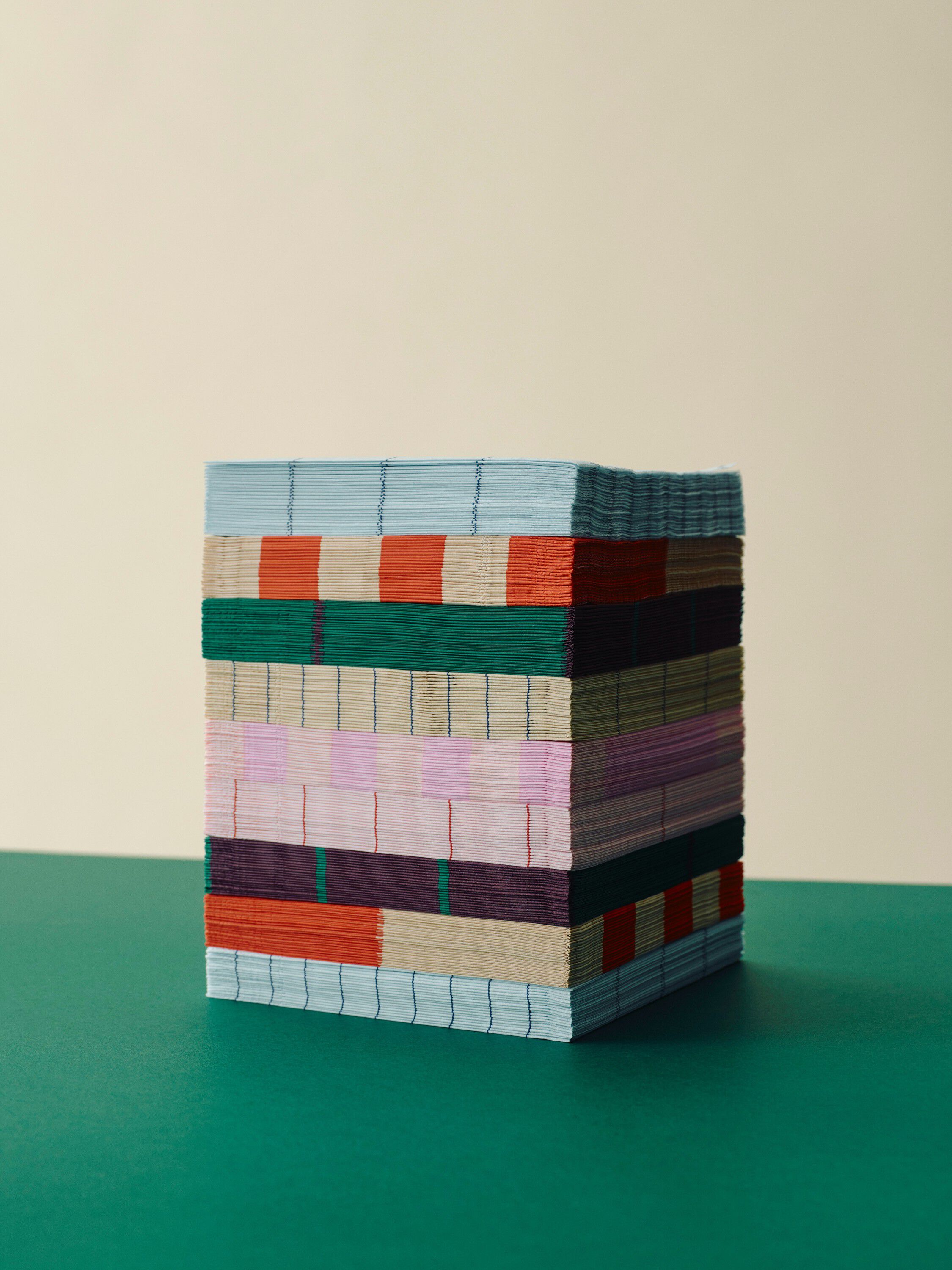 Pattern Napkins-Set of 20 Lunch-Light pink and rose