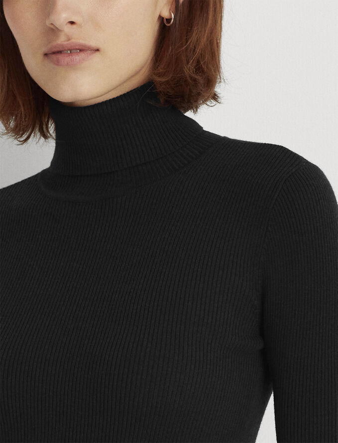 Ribbed Turtleneck Sweater