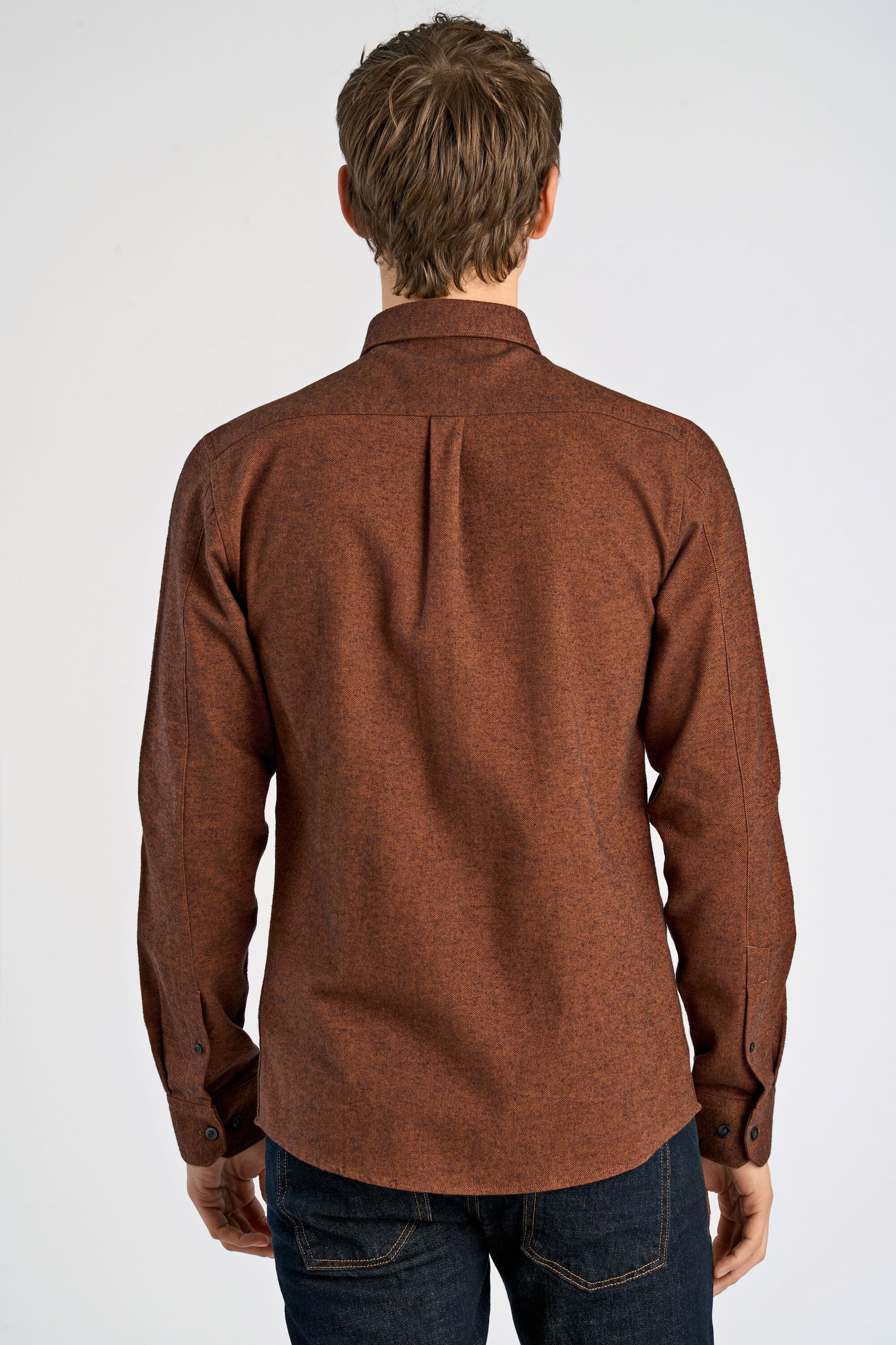 Brushed twill shirt L/S