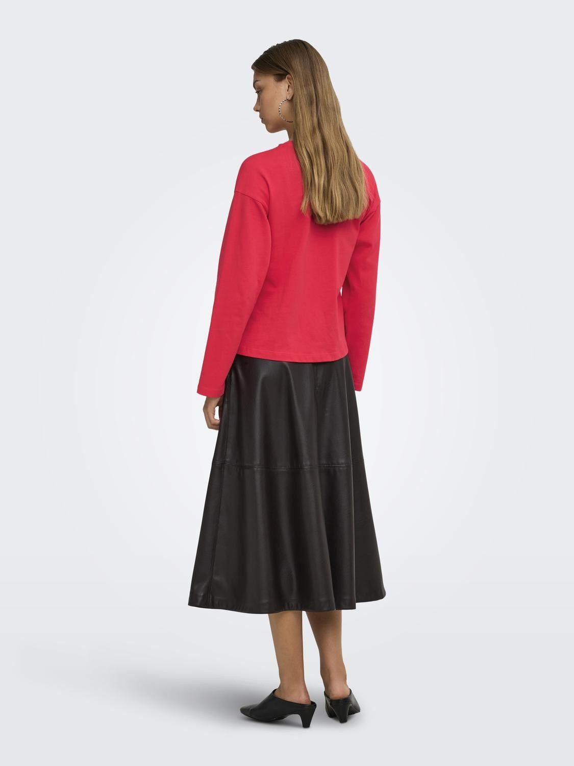 Onlnew Soph L/S O-Neck Solid Top Cs Jrs