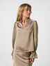 Amara Heavy Satin Bedaz Blouse