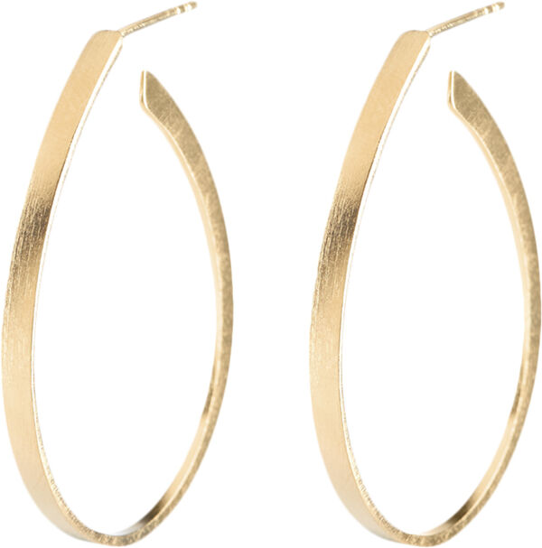 Oval creoles size 35 mm