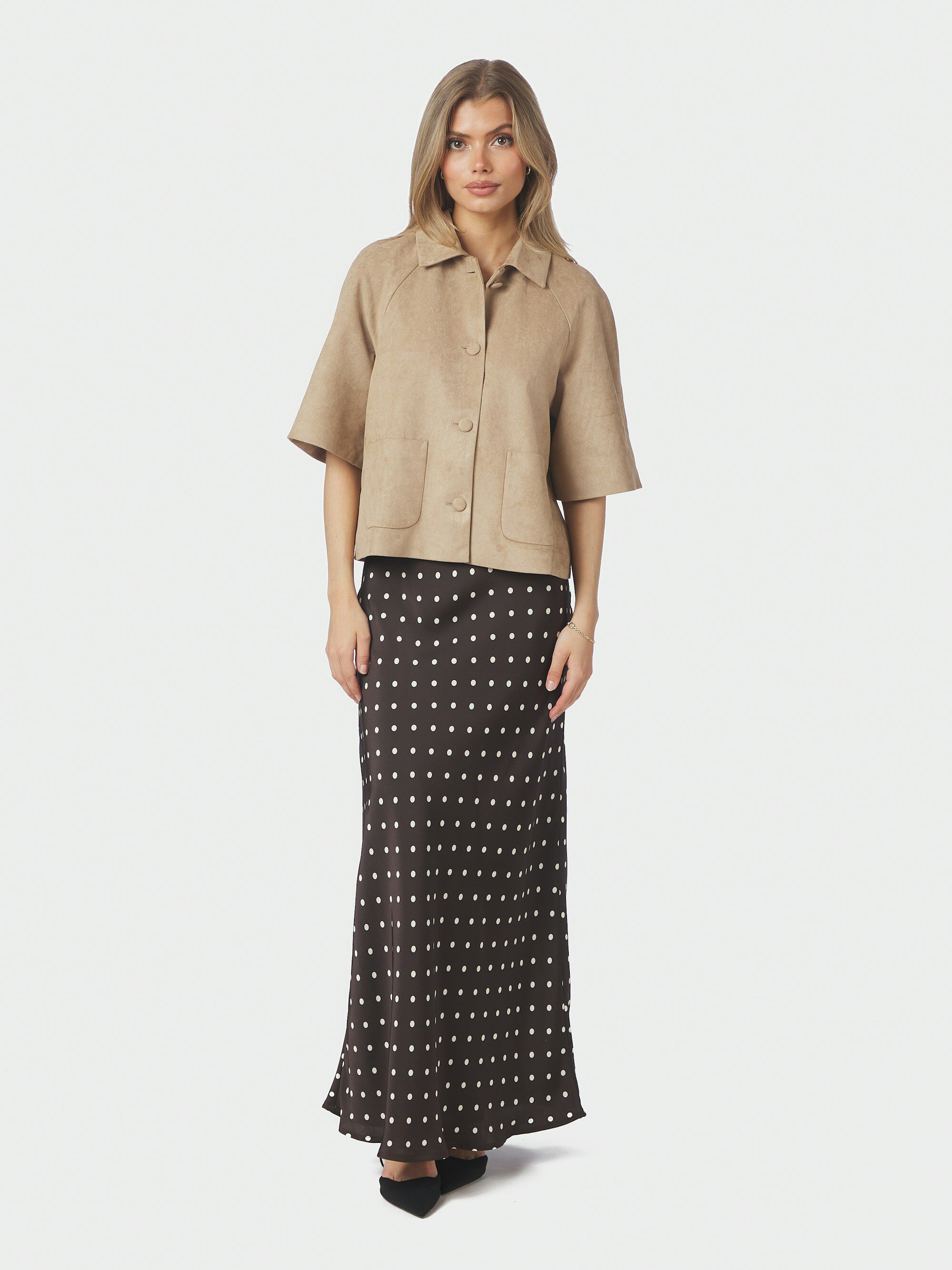 Editta Faux Suede Jacket