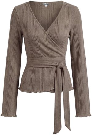 OBJLESLY L/S REG. WRAP TOP E TNE 26