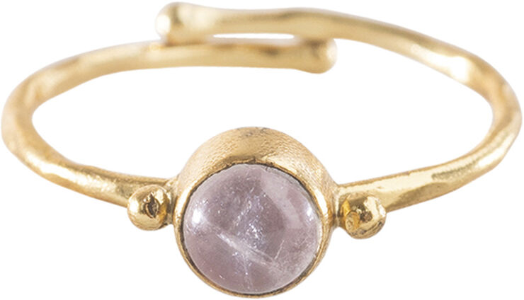 Faithful Rose Quartz Ring GP