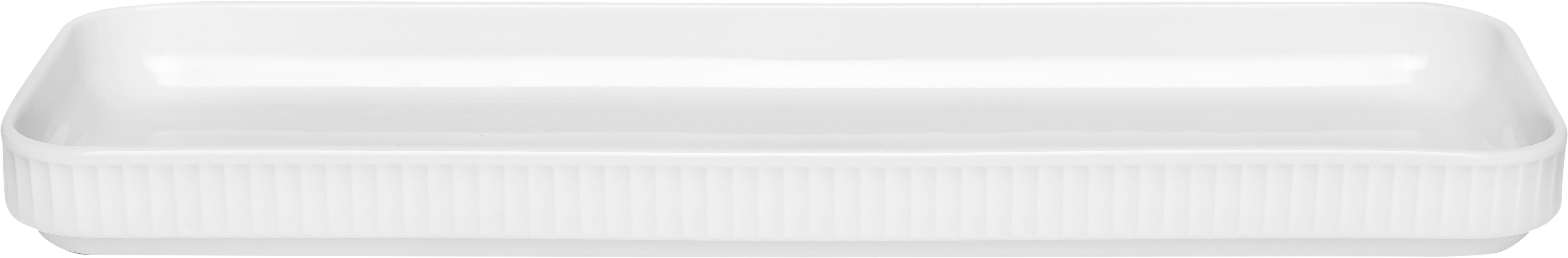 "Fat rektangul&Atilde;&curren;rt Pliss&Atilde;&copy; 36 x 12 cm Vit"