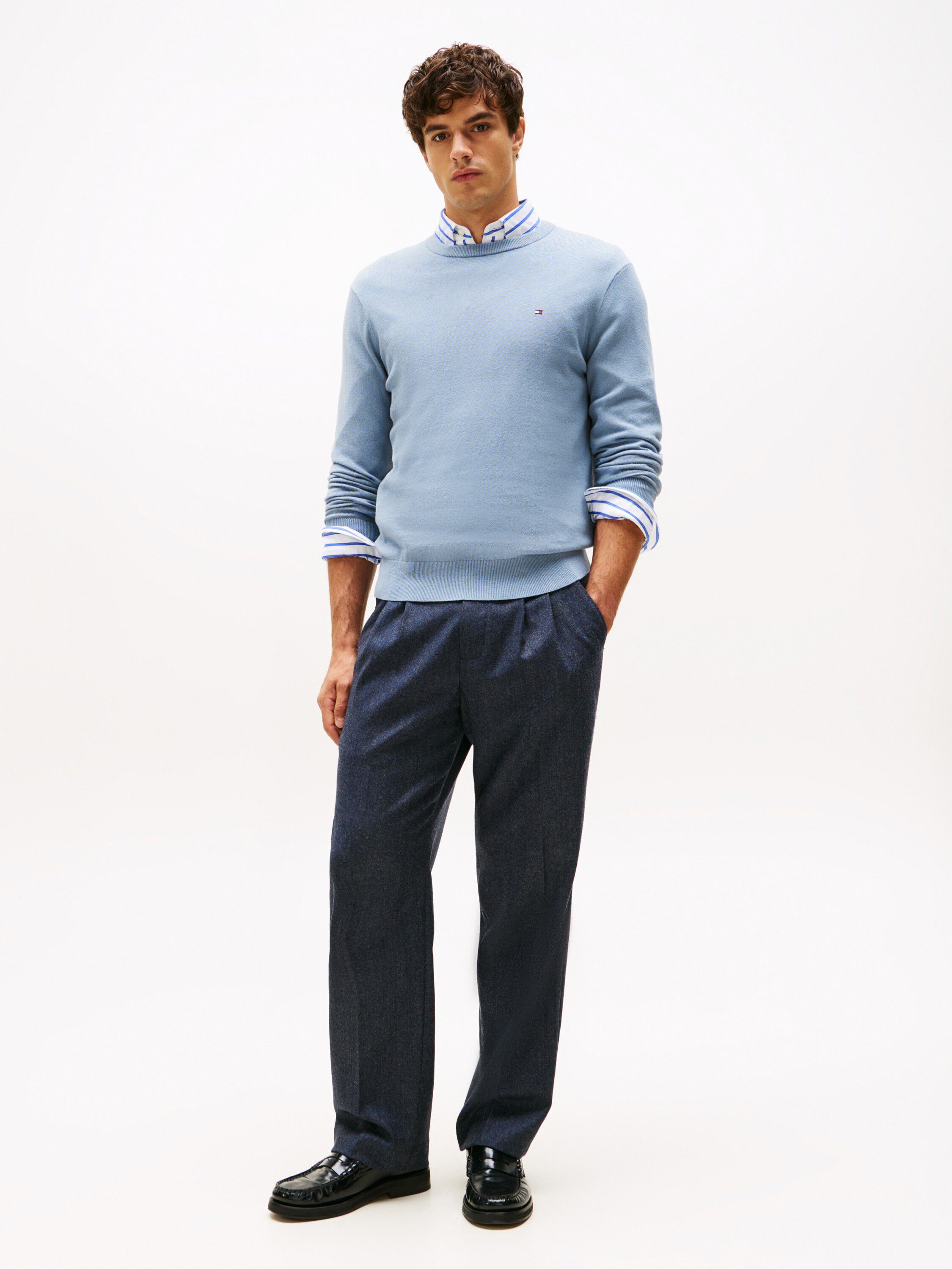 PIMA ORG CTN CASHMERE CREW NECK